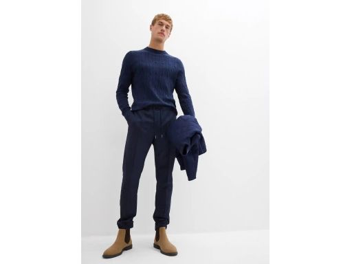 B.P.C męskie spodnie eleganckie relaxed-fit r.62