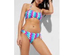 B.P.C bikini z kolorowym wzorem bandeau r.36