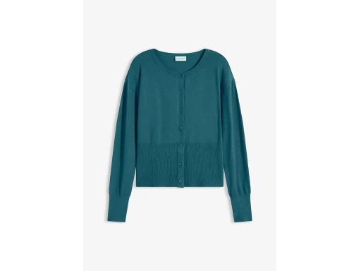 B.P.C sweter rozpinany ciemnozielony damski r.40/42