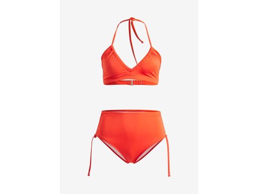 B.P.C pomarańczowe bikini z figami z wysokim stanem 50.