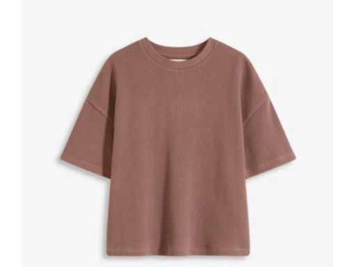 B.P.C t-shirt damski strukturalny brązowy 44/46.