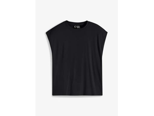 B.P.C t-shirt bez rękawów czarny z wiskozy 52/54.