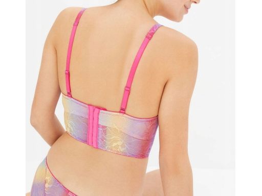 B.P.C biustonosz bralette przedłużony-top z fiszbinami kolorowy r.95B