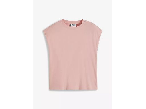 B.P.C t-shirt różowy wiskozowy bez rękawów 44/46.