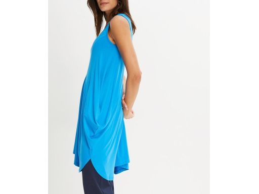 B.P.C asymetryczny długi top niebieski oversize ^40/42