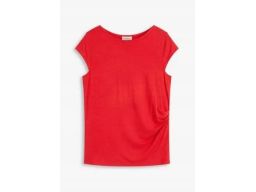 B.P.C t-shirt damski czerwony z wiskozy 44/46.