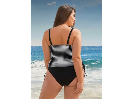 B.P.C tankini czarno-białe w paski 38.