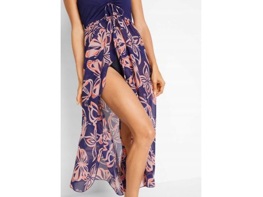 B.P.C sukienka szyfonowa plażowa bandeau we wzory 40.