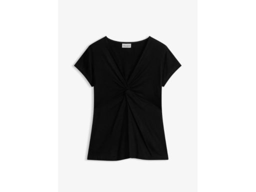 B.P.C czarna bluzka t-shirt ze splotem 44/46.
