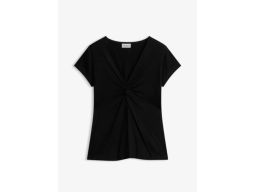 B.P.C czarna bluzka t-shirt ze splotem 44/46.
