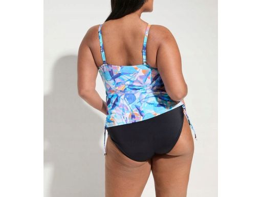 B.P.C tankini wielokolorowe we wzory z czarnymi figami r.44
