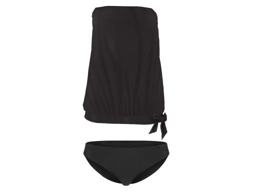 B.P.C tankini oversize czarne odpinane ramiączka z figami 44.