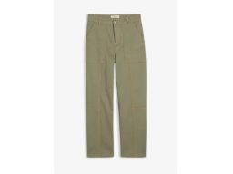 B.P.C spodnie 7/8 ze stretchem oliwkowe 46.