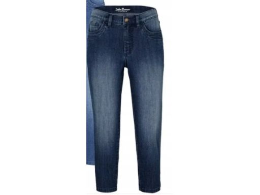 B.P.C jeansowe ciemne spodnie capri damskie 42.