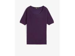 B.P.C fioletowy sweterek krótki rękaw r.52/54