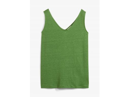 B.P.C top lniany w serek zielony 44/46.