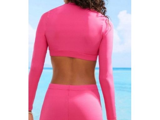 B.P.C bikini różowe szybkoschnące długi rękaw r.42