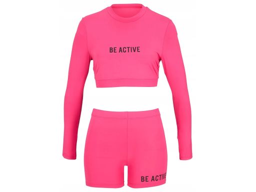 B.P.C bikini różowe szybkoschnące długi rękaw r.44