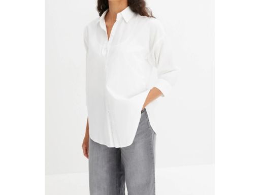 B.P.C koszula damska biała oversize bawełniana 46.
