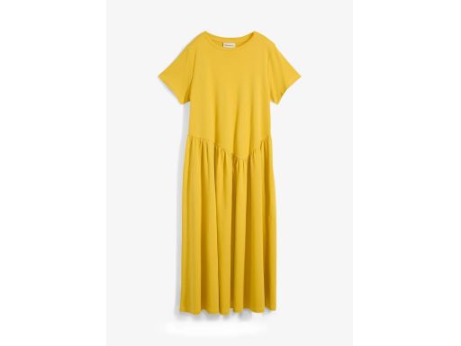 B.P.C sukienka oversize midi żółta musztardowa 40/42.