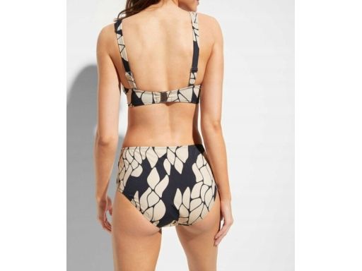 B.P.C bikini typu minimizer czarno-beżowe we wzory r.46 (90E)