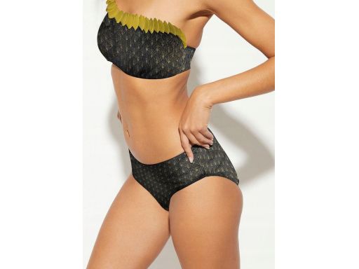 B.P.C bikini bandeau czarno-złote Premium r.48