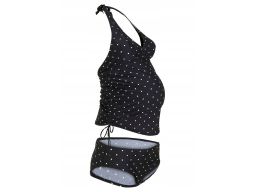 B.P.C tankini ciążowe czarne w białe grochy 40.