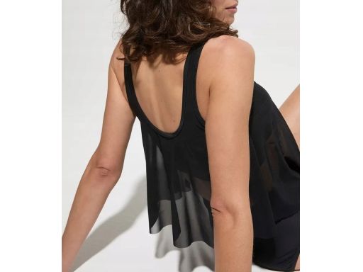 B.P.C czarny top tankini z siateczki 46.