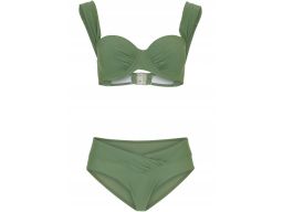 B.P.C bikini balkonetka z figami khaki 48 (95E).