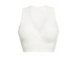 B.P.C biustonosz bustier do karmienia miękki ecru z koronką r.48/50