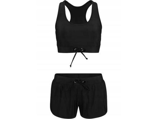 B.P.C bikini bustier z szortami turkusowe r.42