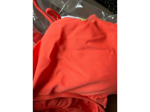 B.P.C bikini bustier z szortami koralowe r.42