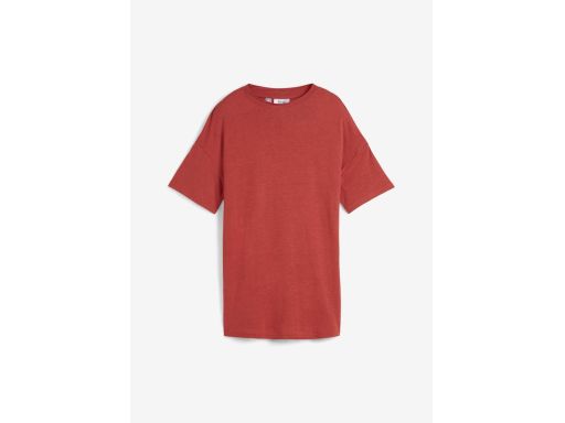 B.P.C t-shirt z lnem ceglany 36/38.