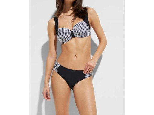 BONPRIXbikini na fiszbinach usztywniane czarno-białe ^46 (90E)