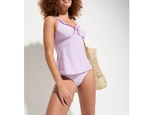 B.P.C tankini liliowe z falbankami 52.