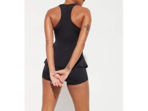 B.P.C top tankini czarny ze wzorem niebieskim r.46