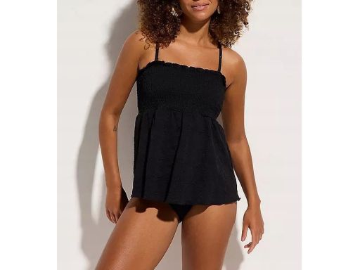 B.P.C tankini czarne z ażurowym haftem r.44