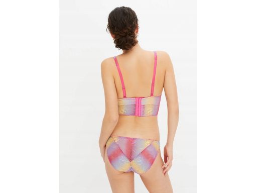 B.P.C biustonosz bralette przedłużony-top z fiszbinami kolorowy r.95B