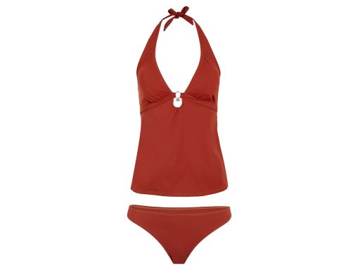 B.P.C tankini brązowe wiązane z figami ^38