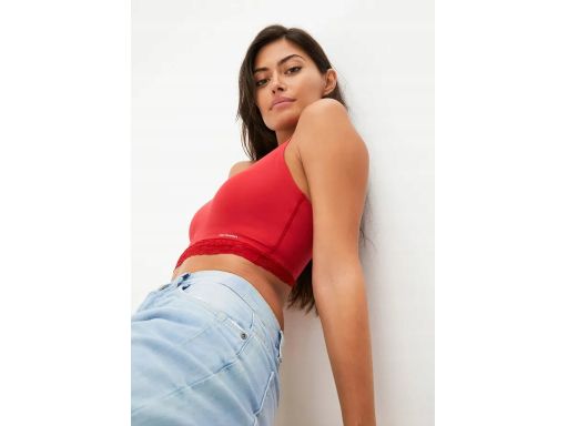 B.P.C. biustonosz bralette Feel Comfort czerwony z koronką 40/42.