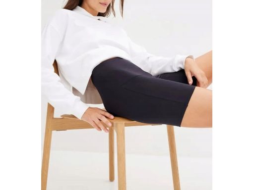 B.P.C legginsy modelujące czarne termiczne krótkie r.38
