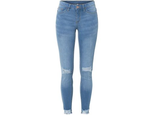 B.P.C jeansy skinny jasne dziury r.34