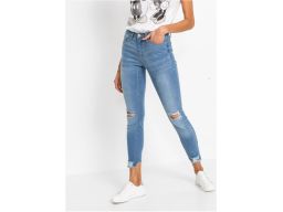 B.P.C jeansy skinny jasne dziury r.34