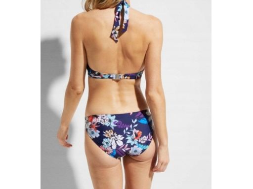 B.P.C bikini we wzory kolorowe wiązane na szyi z figami 42