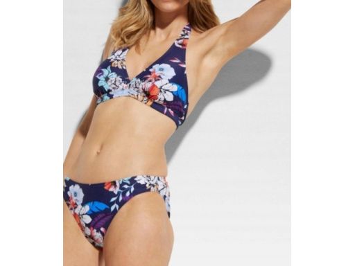B.P.C bikini we wzory kolorowe wiązane na szyi z figami 42