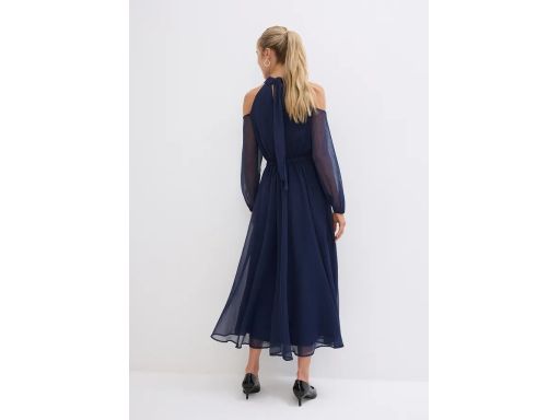 B.P.C. sukienka granatowa midi wieczorowa r.38