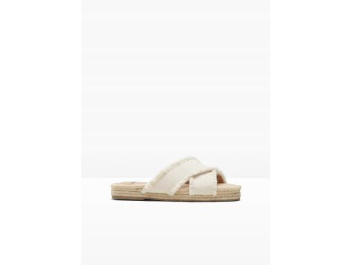 B.P.C klapki espadryle naturalny beż materiałowe 39.