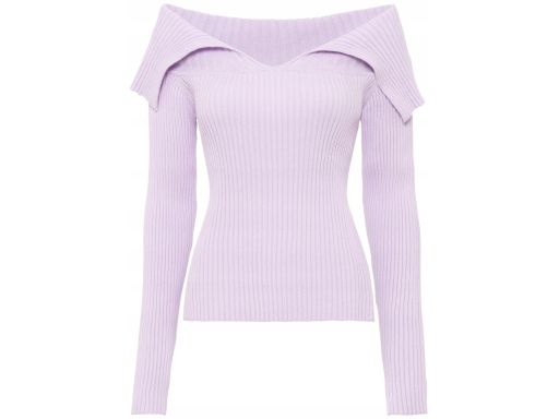 B.P.C sweter odkryte ramiona jasny fiolet 40/42.