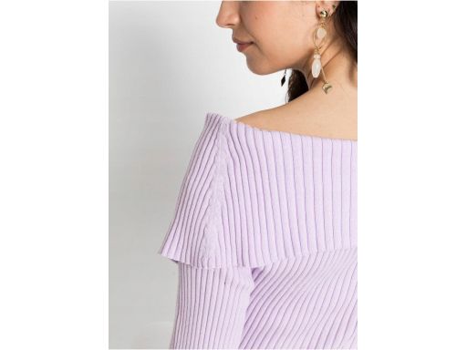 B.P.C sweter odkryte ramiona jasny fiolet 40/42.