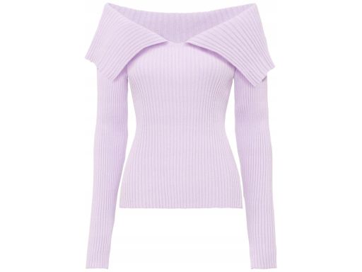 B.P.C sweter odkryte ramiona jasny fiolet 40/42.